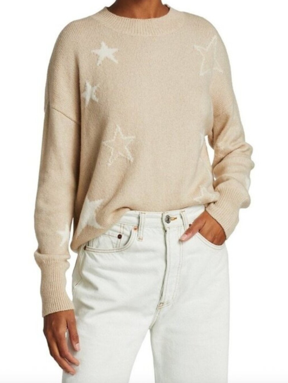 Rails Kana Camel Stars Knit Sweater Size Small Wool/Cashmere